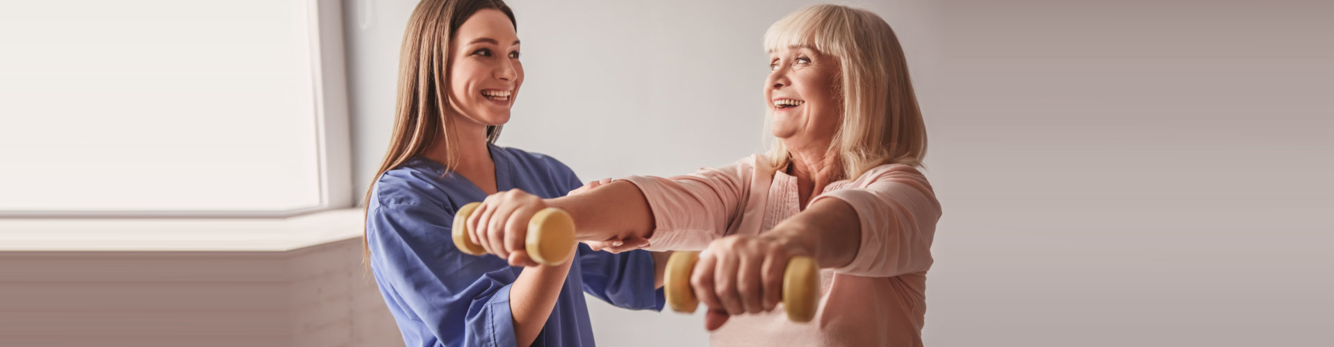 two women exercising